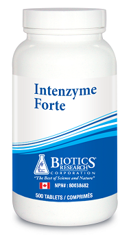 BIOTICS RESEARCH INTENZYME FORTE 500 TABLETS