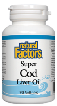 Natural Factors Super Cod Liver Oil 180 softgels