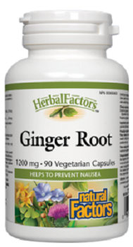 Herbal Factors Ginger Root 1200 mg 90 veg caps