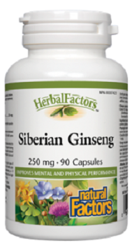 Natural Factors Siberian Ginseng 250 mg 90 caps